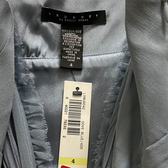 🆕 Spaghetti Strap Dress w/ Banded Waist - Two Tones of Teal - Picture 6 of 7